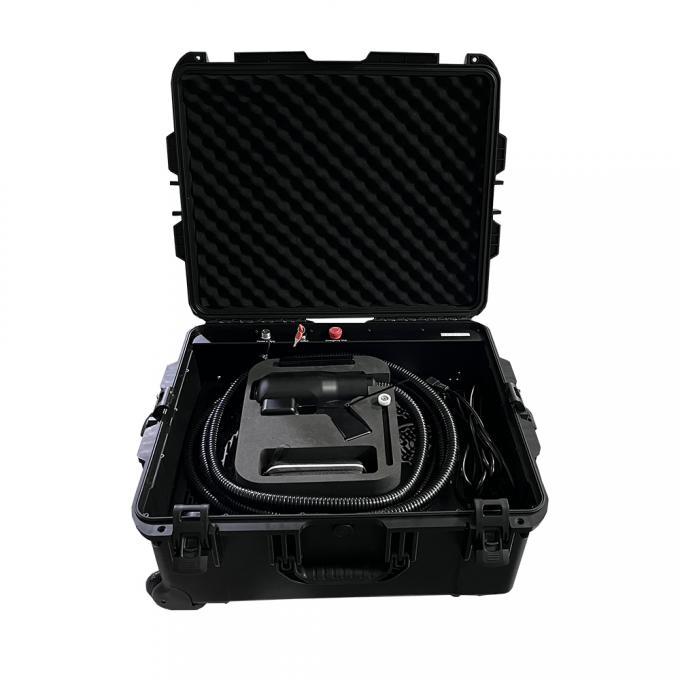 Pulse 200w 300w çanta fiber lazer temizleme makinesi pas çıkarma makinesi 0
